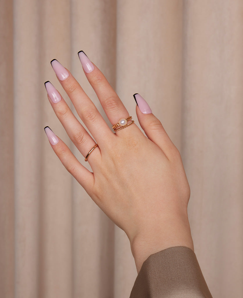 Thin French Tip - Noir